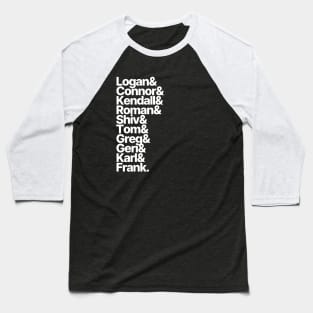 Succession Character List Baseball T-Shirt